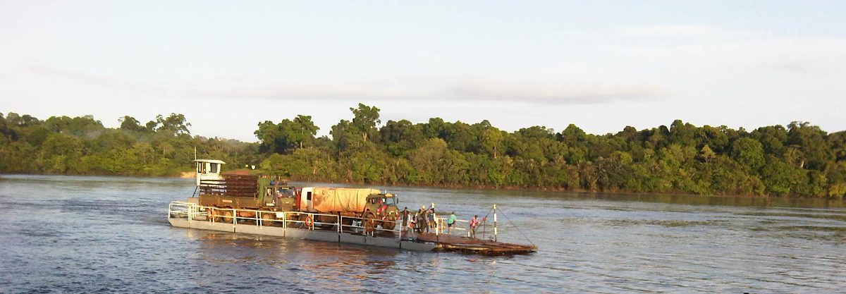 river transport on a boat